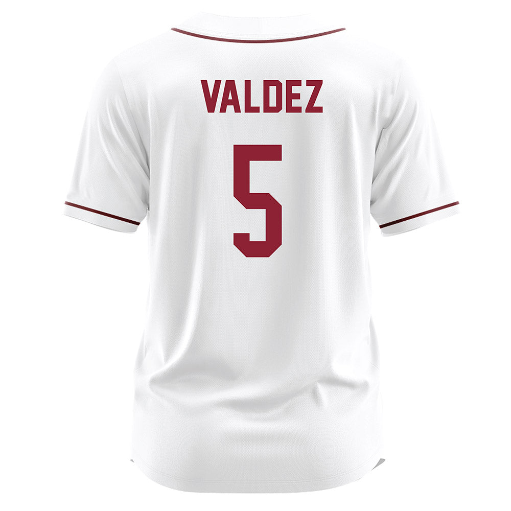 SCU - NCAA Softball : Alaina Valdez - White Jersey