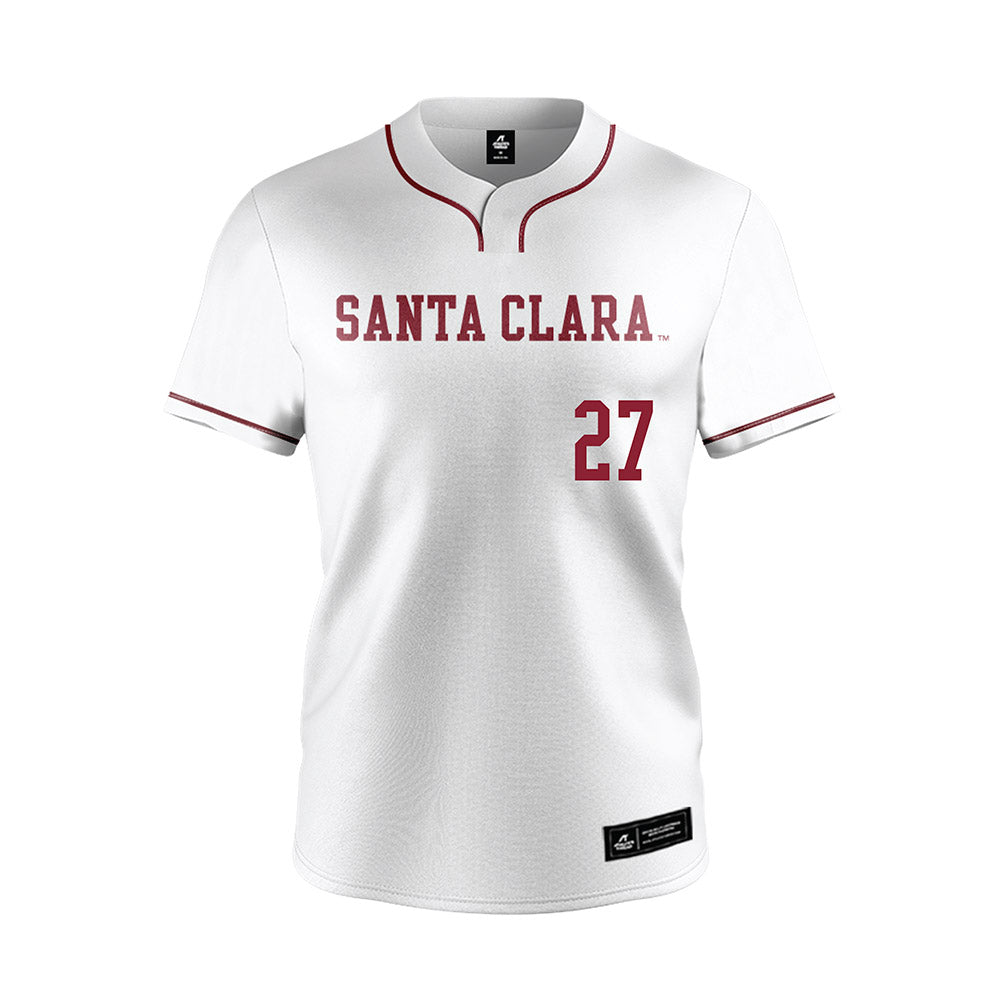 SCU - NCAA Softball : Kyla Acres - White Jersey-0