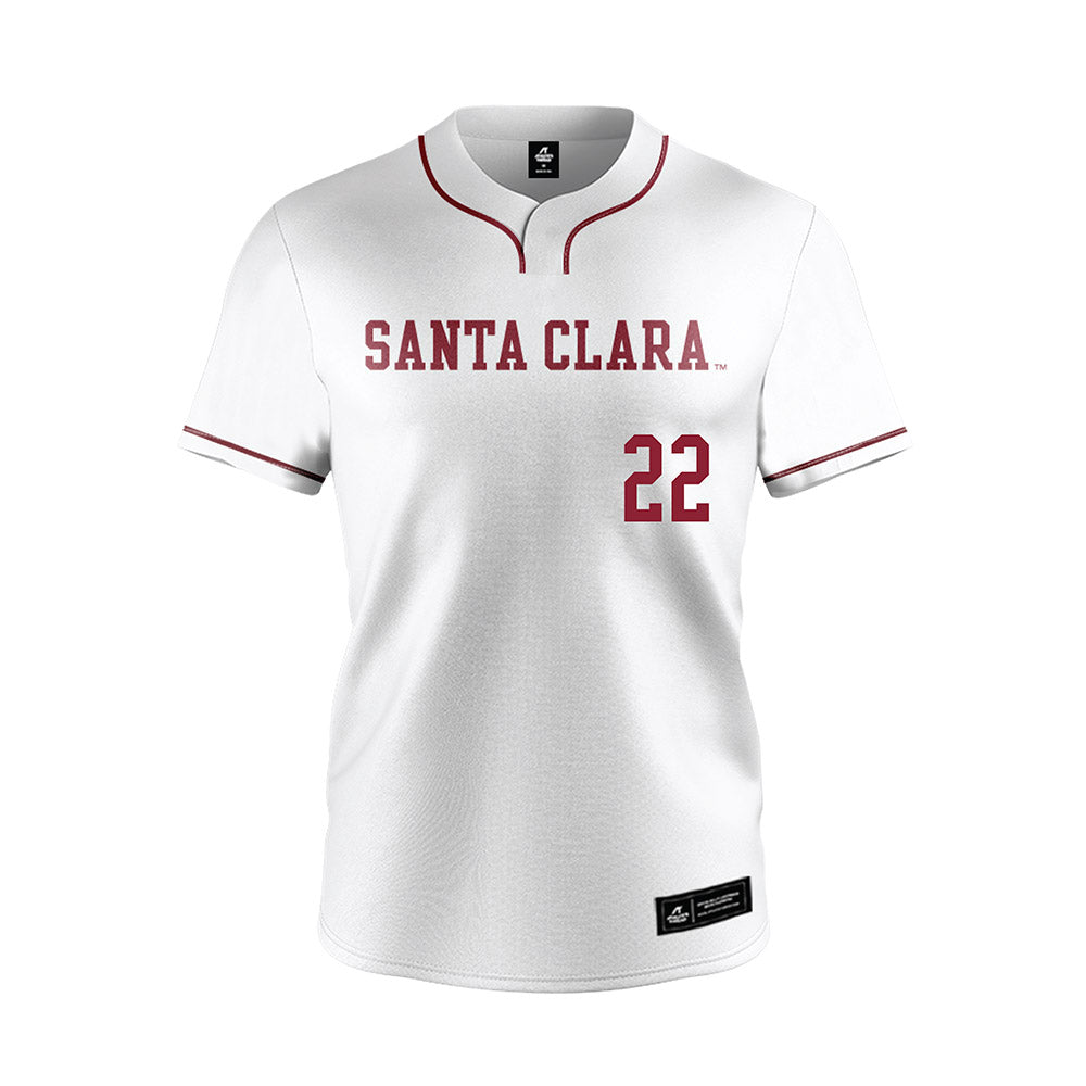 SCU - NCAA Softball : Lillie Brooks - White Jersey-0