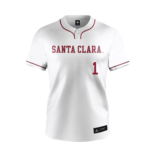 SCU - NCAA Softball : Cairah Curran - White Jersey-0
