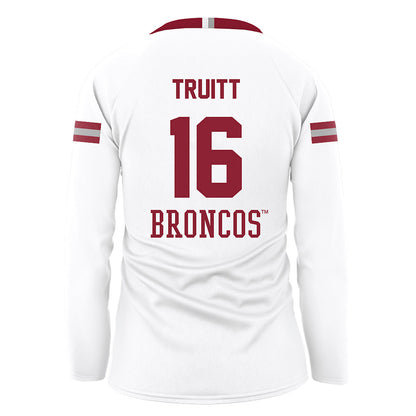 SCU - NCAA Women's Volleyball : Layla Truitt - White Volleyball Jersey