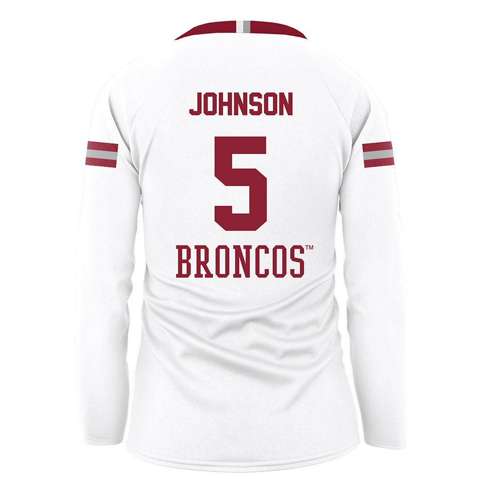 SCU - NCAA Women's Volleyball : Caitlin Johnson - White Volleyball Jersey-1