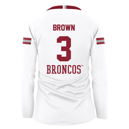 SCU - NCAA Women's Volleyball : Danielle Brown - White Volleyball Jersey