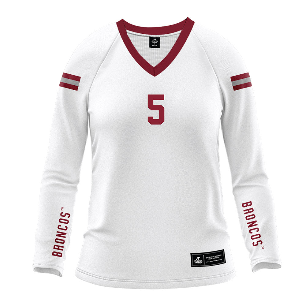 SCU - NCAA Women's Volleyball : Caitlin Johnson - White Volleyball Jersey-0