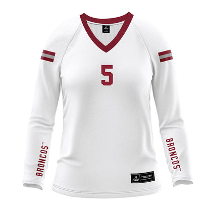 SCU - NCAA Women's Volleyball : Caitlin Johnson - White Volleyball Jersey-0