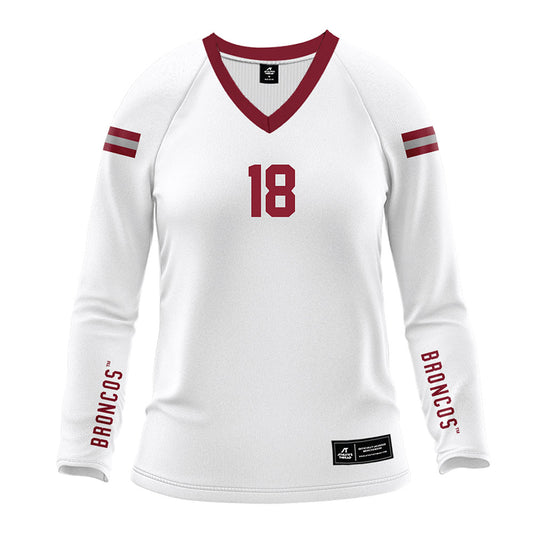 SCU - NCAA Women's Volleyball : Hailey Newell - White Volleyball Jersey-0