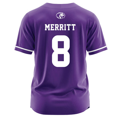 North Alabama - NCAA Softball : Holly Merritt - Purple Jersey-1