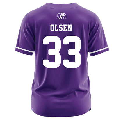 North Alabama - NCAA Softball : Maggie Olsen - Purple Jersey-1