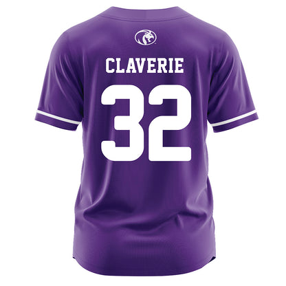 North Alabama - NCAA Softball : Aubrie Claverie - Purple Jersey-1