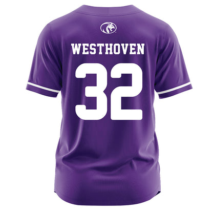 North Alabama - NCAA Softball : Haley Westhoven - Purple Jersey-1