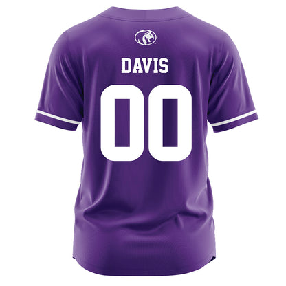 North Alabama - NCAA Softball : Katie Davis - Purple Jersey-1