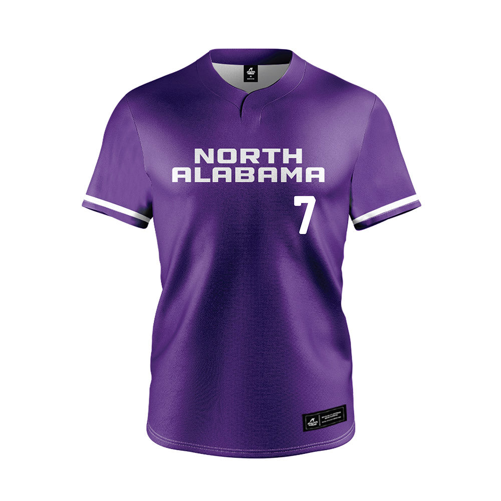 North Alabama - NCAA Softball : Caroline Cartron - Purple Jersey