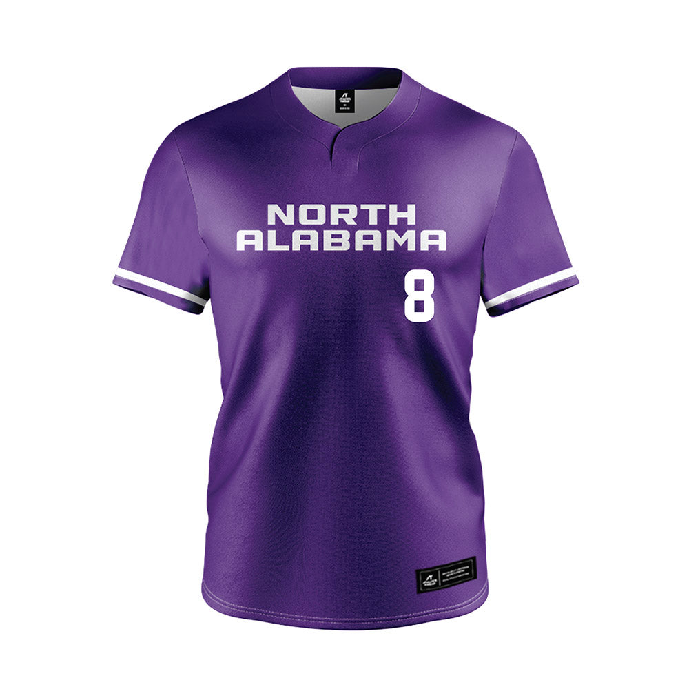North Alabama - NCAA Softball : Holly Merritt - Purple Jersey-0