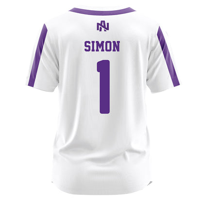 North Alabama - NCAA Softball : Katie Simon - White Jersey