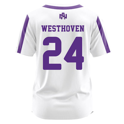 North Alabama - NCAA Softball : Lindsey Westhoven - White Jersey-1