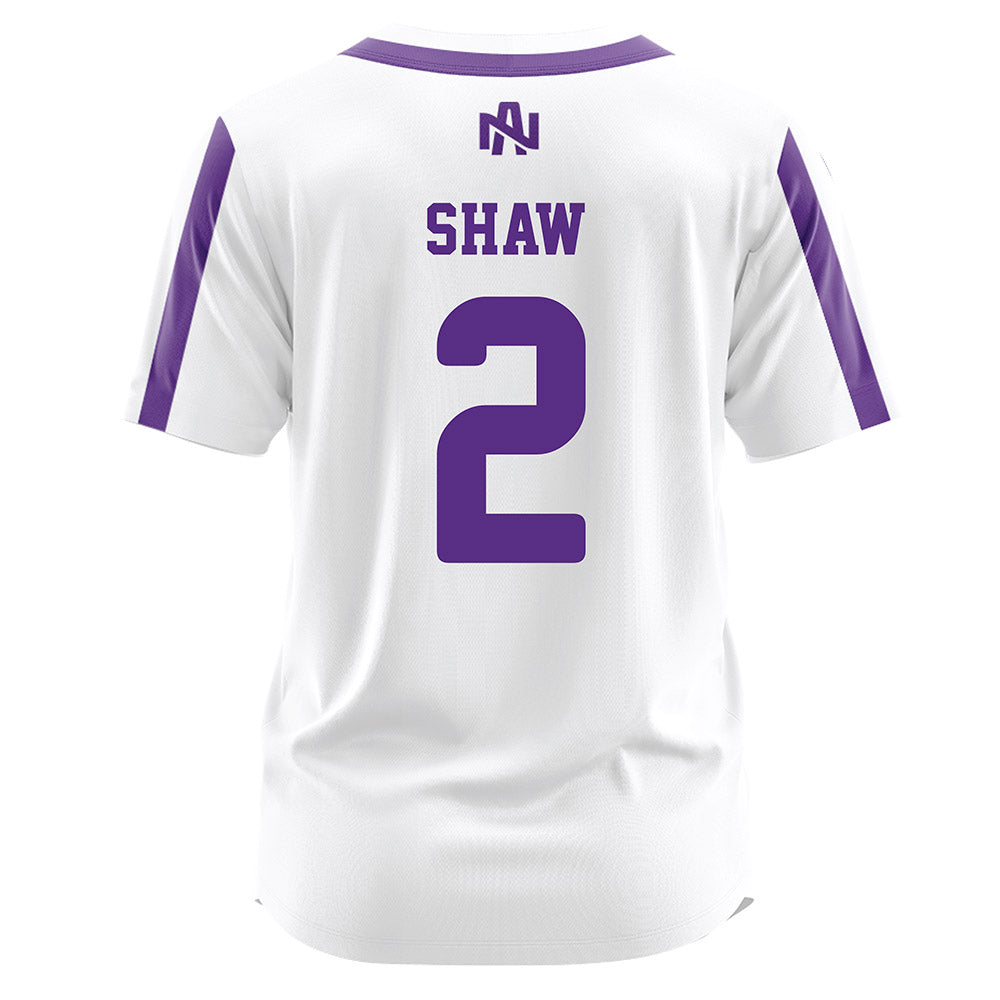 North Alabama - NCAA Softball : Natalie Shaw - White Jersey