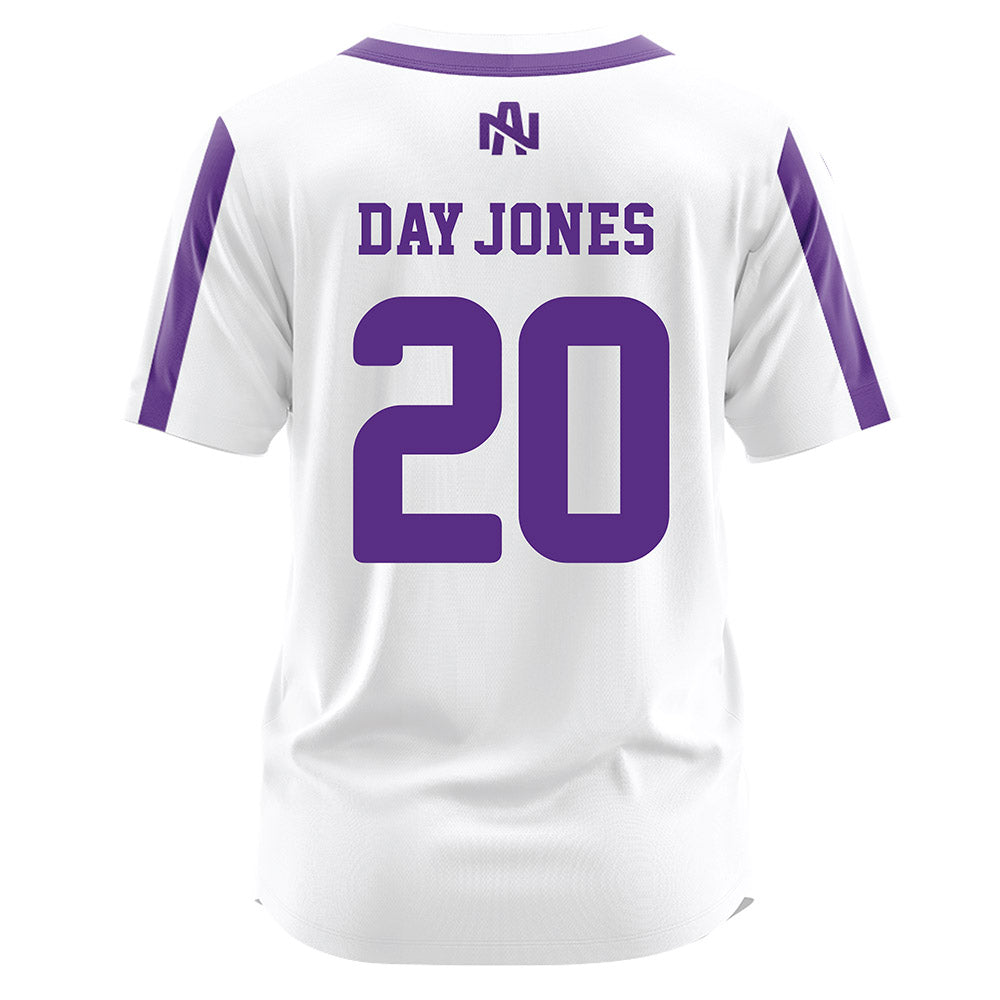North Alabama - NCAA Softball : Samantha Day-Jones - White Jersey-1