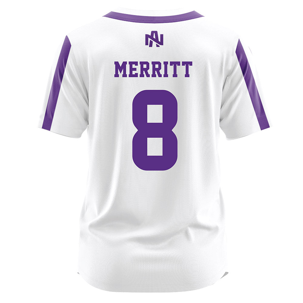North Alabama - NCAA Softball : Holly Merritt - White Jersey-1