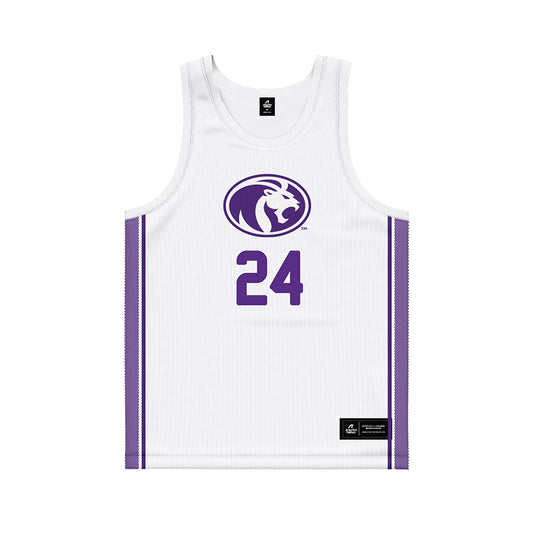 North Alabama - NCAA Men's Basketball : Mitchell Chaffee - White Basketball Jersey