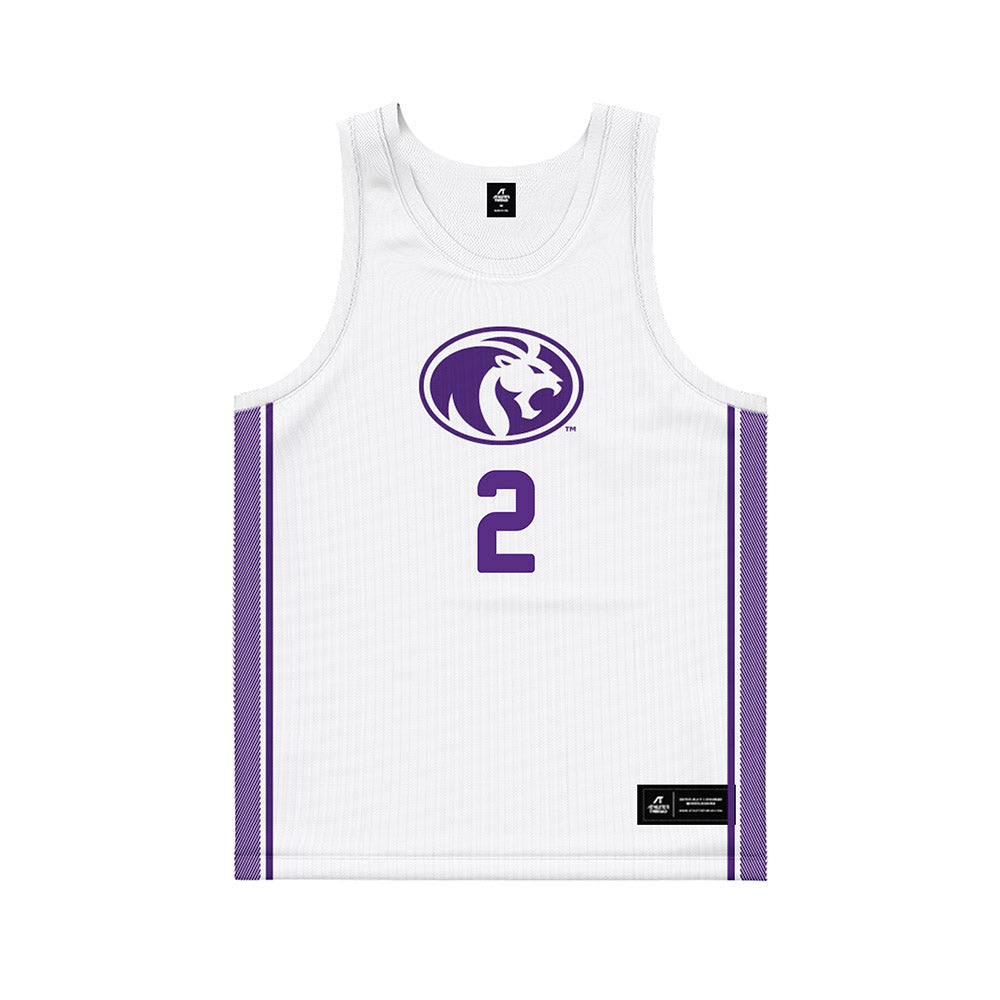 North Alabama - NCAA Men's Basketball : Corneilous Williams - White Basketball Jersey-0