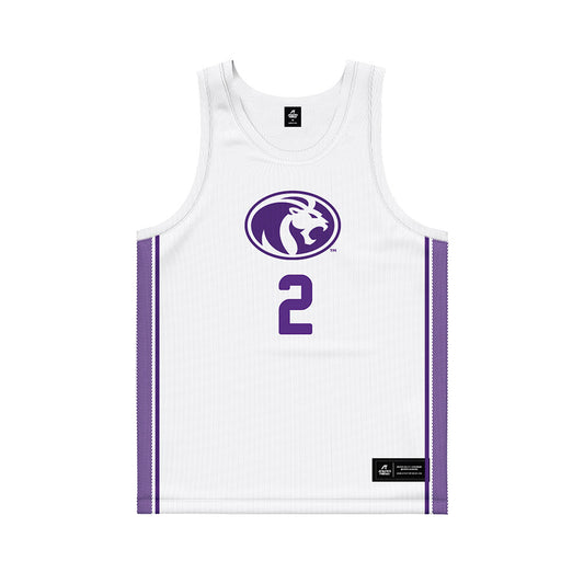 North Alabama - NCAA Men's Basketball : Corneilous Williams - White Basketball Jersey-0
