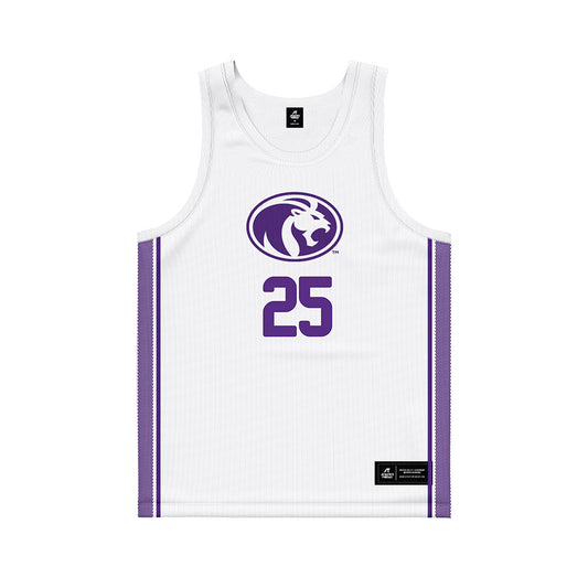 North Alabama - NCAA Men's Basketball : Darkaun King - White Basketball Jersey-0