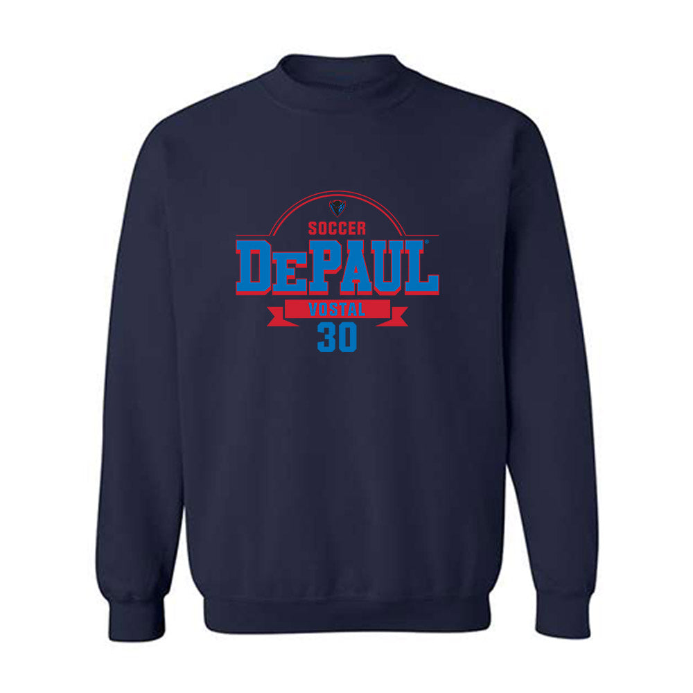 DePaul - NCAA Men's Soccer : Hayden Vostal - Classic Fashion Shersey Crewneck Sweatshirt-0