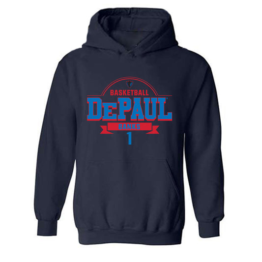 DePaul - NCAA Men's Basketball : Kaleb Banks - Classic Fashion Shersey Hooded Sweatshirt-0