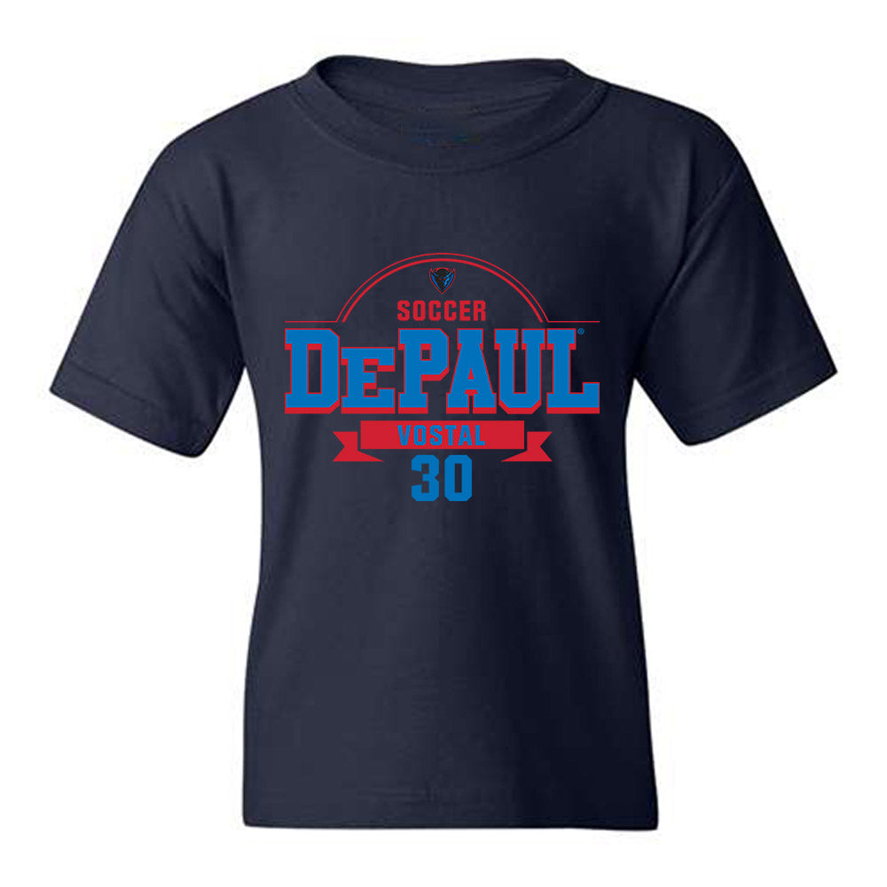 DePaul - NCAA Men's Soccer : Hayden Vostal - Classic Fashion Shersey Youth T-Shirt-0