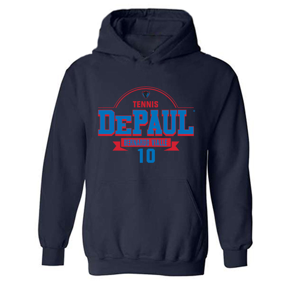 DePaul - NCAA Men's Tennis : Bernardo Vialle - Classic Fashion Shersey Hooded Sweatshirt-0