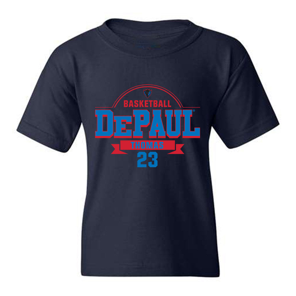 DePaul - NCAA Men's Basketball : David Thomas - Classic Fashion Shersey Youth T-Shirt