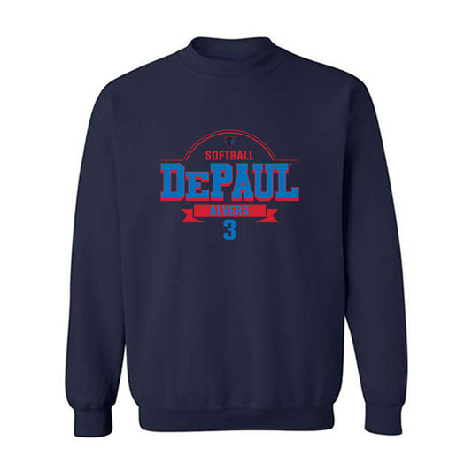 DePaul - NCAA Softball : Carly Alvers - Crewneck Sweatshirt