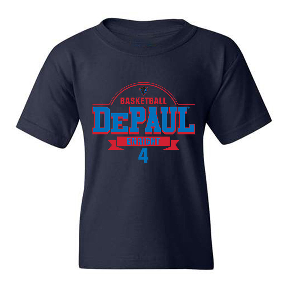 DePaul - NCAA Men's Basketball : Conor Enright - Youth T-Shirt