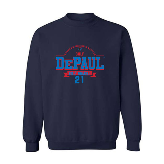 DePaul - NCAA Men's Golf : Billy Gneiser - Classic Fashion Shersey Crewneck Sweatshirt-0