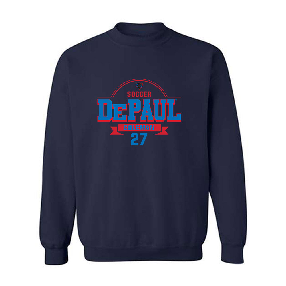 DePaul - NCAA Men's Soccer : Izaiah Coleman - Crewneck Sweatshirt Classic Fashion Shersey