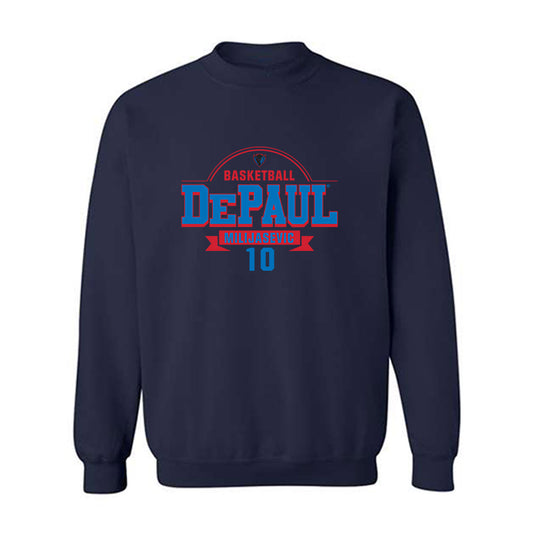 DePaul - NCAA Men's Basketball : Ilija Milijasevic - Classic Fashion Shersey Crewneck Sweatshirt-0