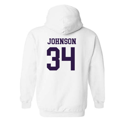 Kansas State - NCAA Men's Basketball : Nate Johnson - Classic Shersey Hooded Sweatshirt-1