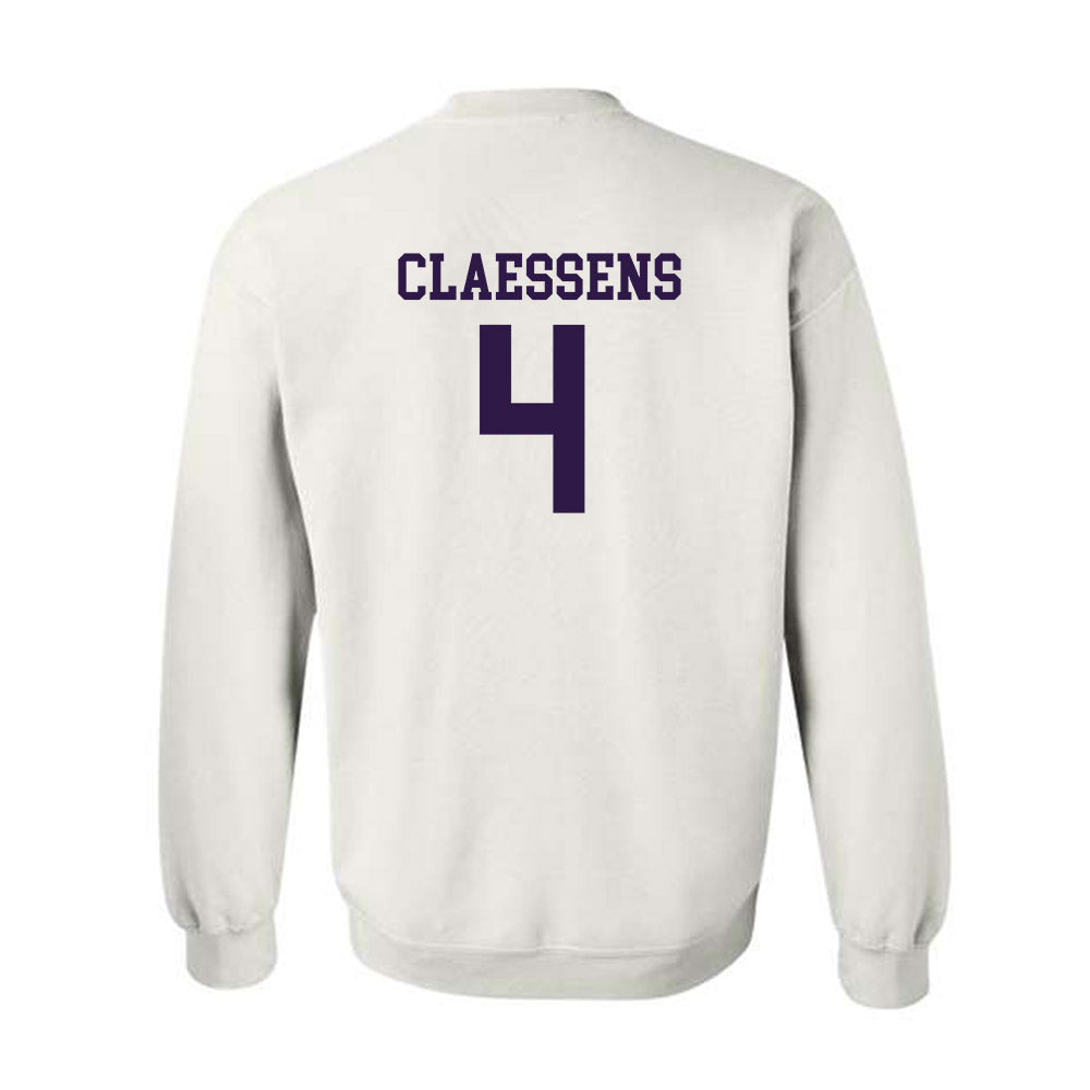 Kansas State - NCAA Women's Basketball : Nastja Claessens - Classic Shersey Crewneck Sweatshirt-1
