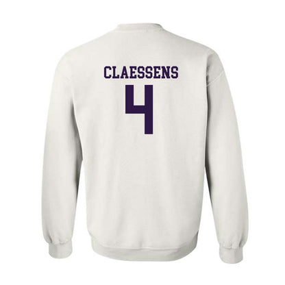 Kansas State - NCAA Women's Basketball : Nastja Claessens - Classic Shersey Crewneck Sweatshirt-1