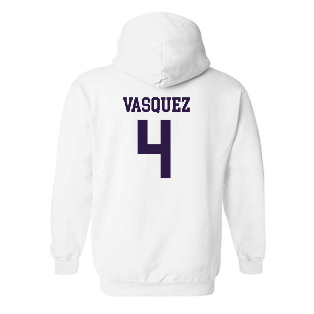 Kansas State - NCAA Baseball : Carlos Vasquez - Classic Shersey Hooded Sweatshirt-1
