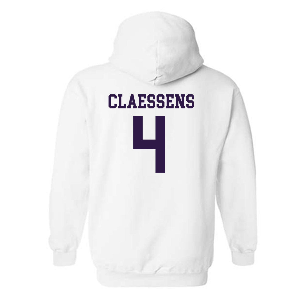 Kansas State - NCAA Women's Basketball : Nastja Claessens - Classic Shersey Hooded Sweatshirt-1