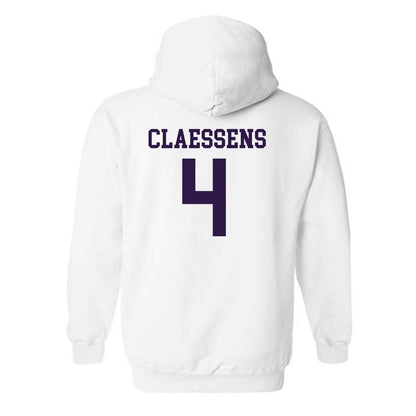 Kansas State - NCAA Women's Basketball : Nastja Claessens - Classic Shersey Hooded Sweatshirt-1