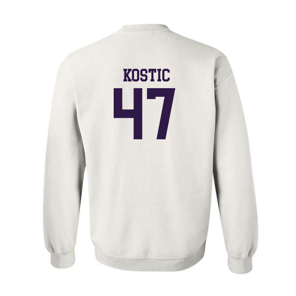 Kansas State - NCAA Men's Basketball : Andrej Kostic - Classic Shersey Crewneck Sweatshirt-1