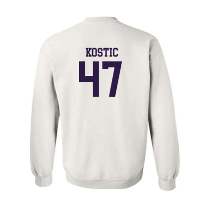 Kansas State - NCAA Men's Basketball : Andrej Kostic - Classic Shersey Crewneck Sweatshirt-1