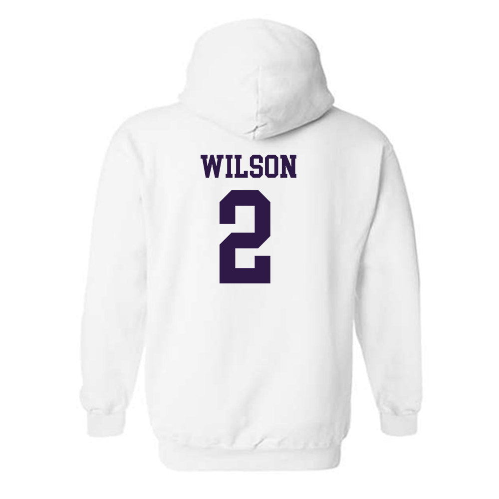 Kansas State - NCAA Men's Basketball : Exavier Wilson - Classic Shersey Hooded Sweatshirt-1