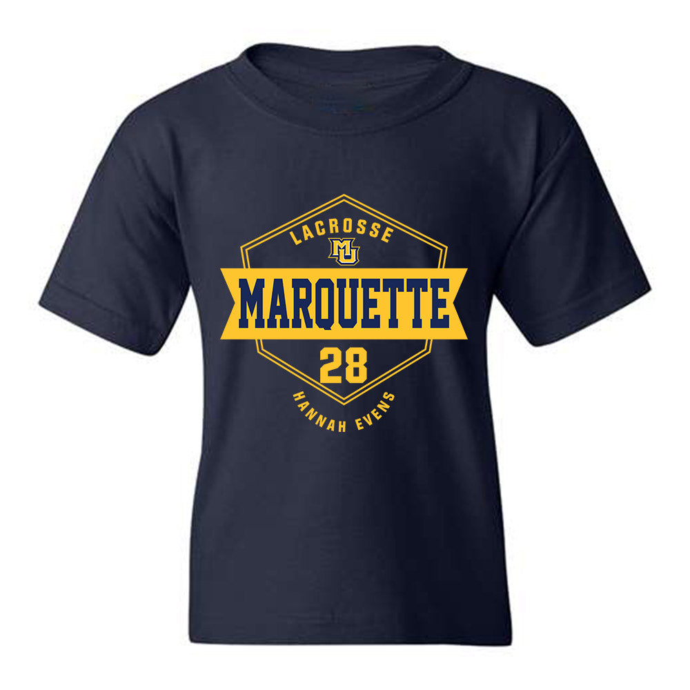 Marquette - NCAA Women's Lacrosse : Hannah Evens - Fashion Shersey Youth T-Shirt