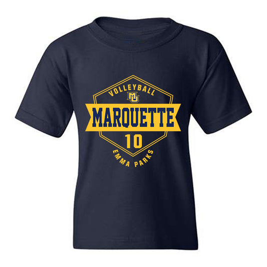 Marquette - NCAA Women's Volleyball : Emma Parks - Fashion Shersey Youth T-Shirt-0
