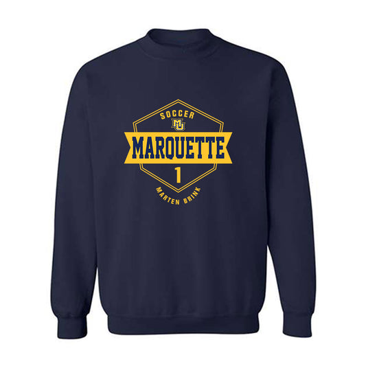 Marquette - NCAA Men's Soccer : Marten Brink - Fashion Shersey Crewneck Sweatshirt