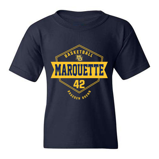 Marquette - NCAA Men's Basketball : Braeden Brenn - Fashion Shersey Youth T-Shirt-0