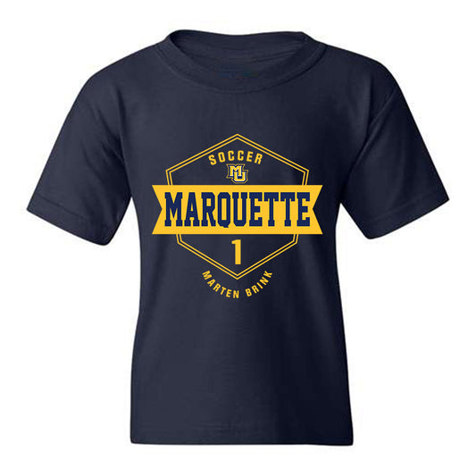 Marquette - NCAA Men's Soccer : Marten Brink - Fashion Shersey Youth T-Shirt